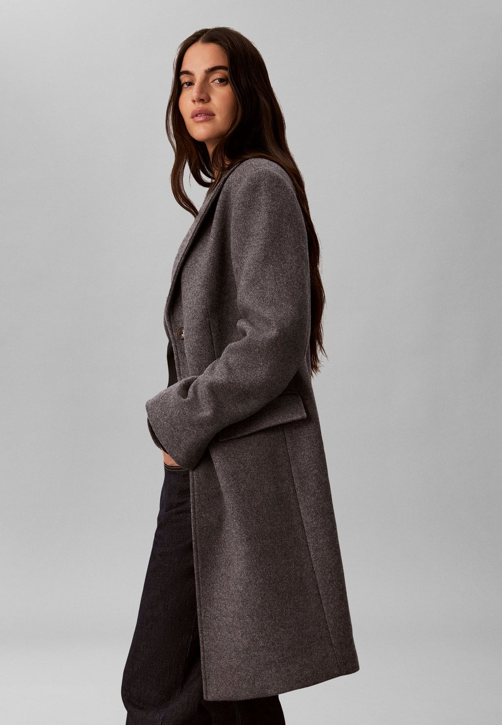 Calvin KleinCLASSIC TAILORED WOOL BLEND COAT - Klassischer Mantel