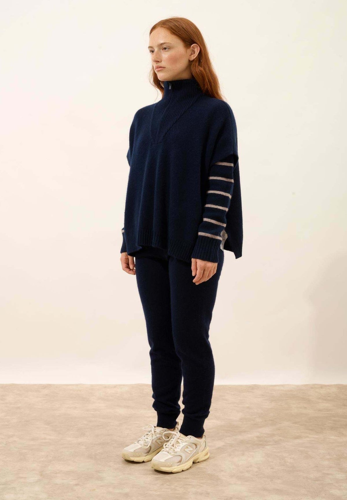 Just CashmereVIVIENNE TRUCKER COLLAR - T-Shirt basic
