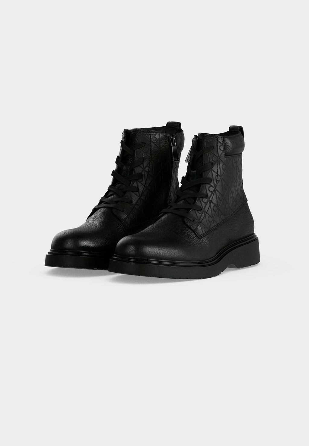 Calvin KleinCOMBAT LACE UP ZIP BOOT - Schnürstiefelette