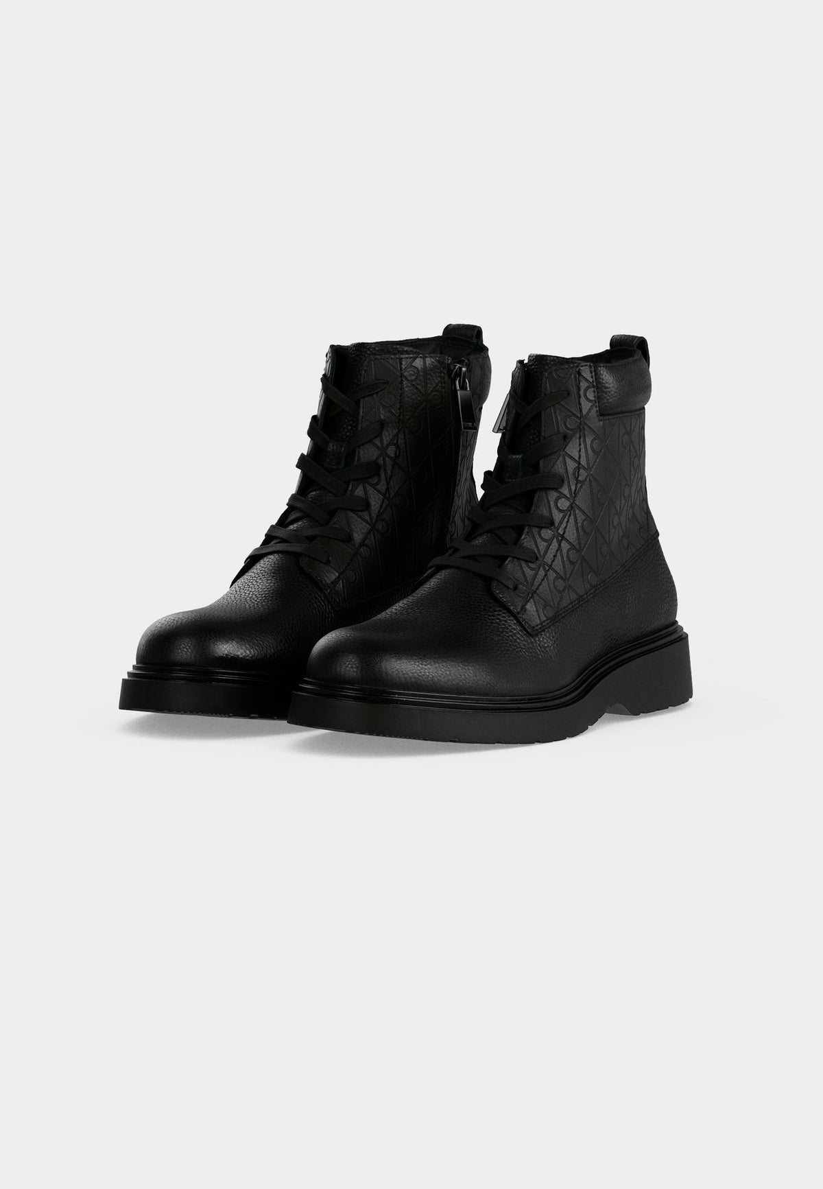Calvin KleinCOMBAT LACE UP ZIP BOOT - Schnürstiefelette