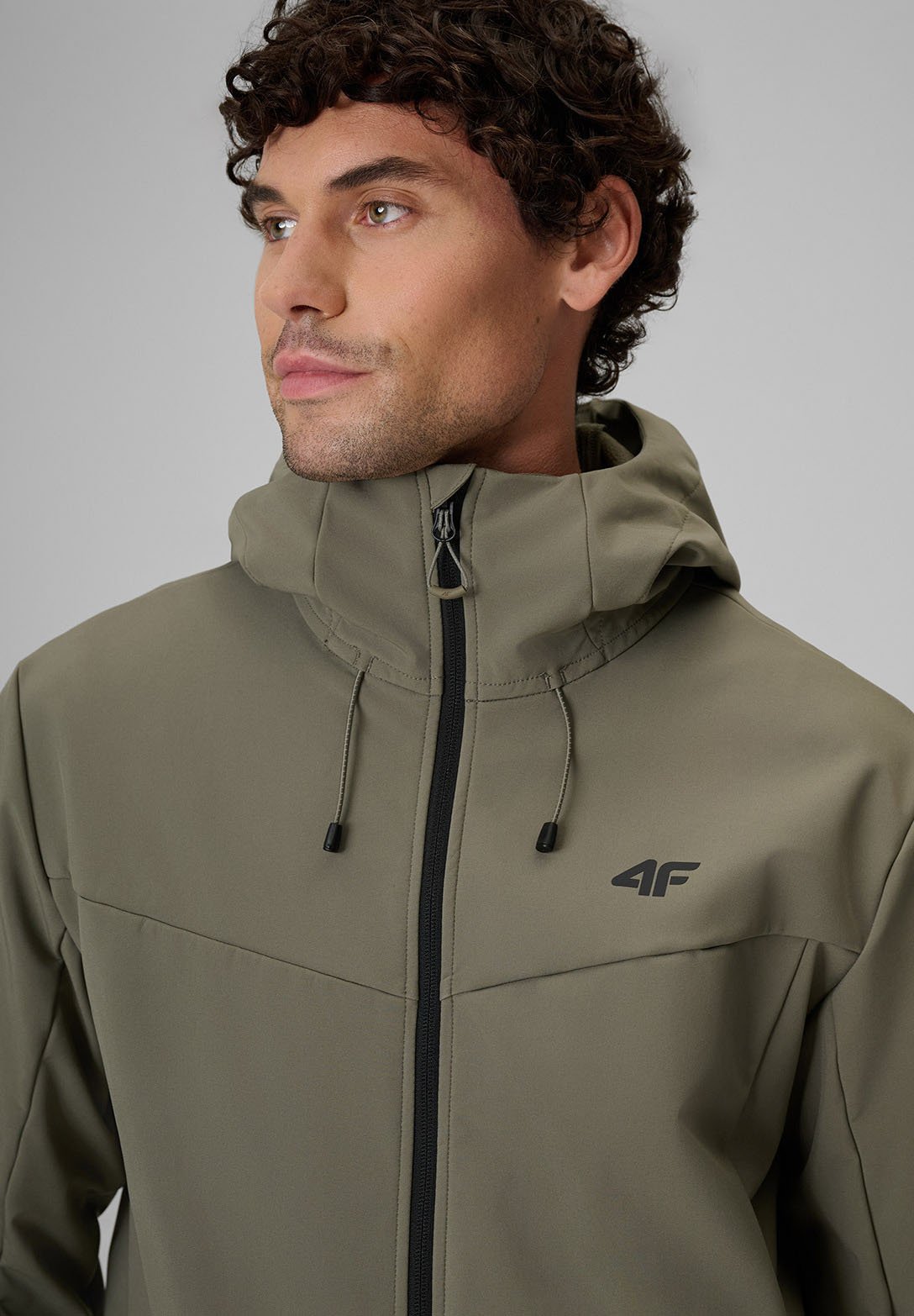 4F4F KURTKA SOFTSHELL WIATROODPORNA MEMBRANA 8000 MĘSKA - Softshelljacke