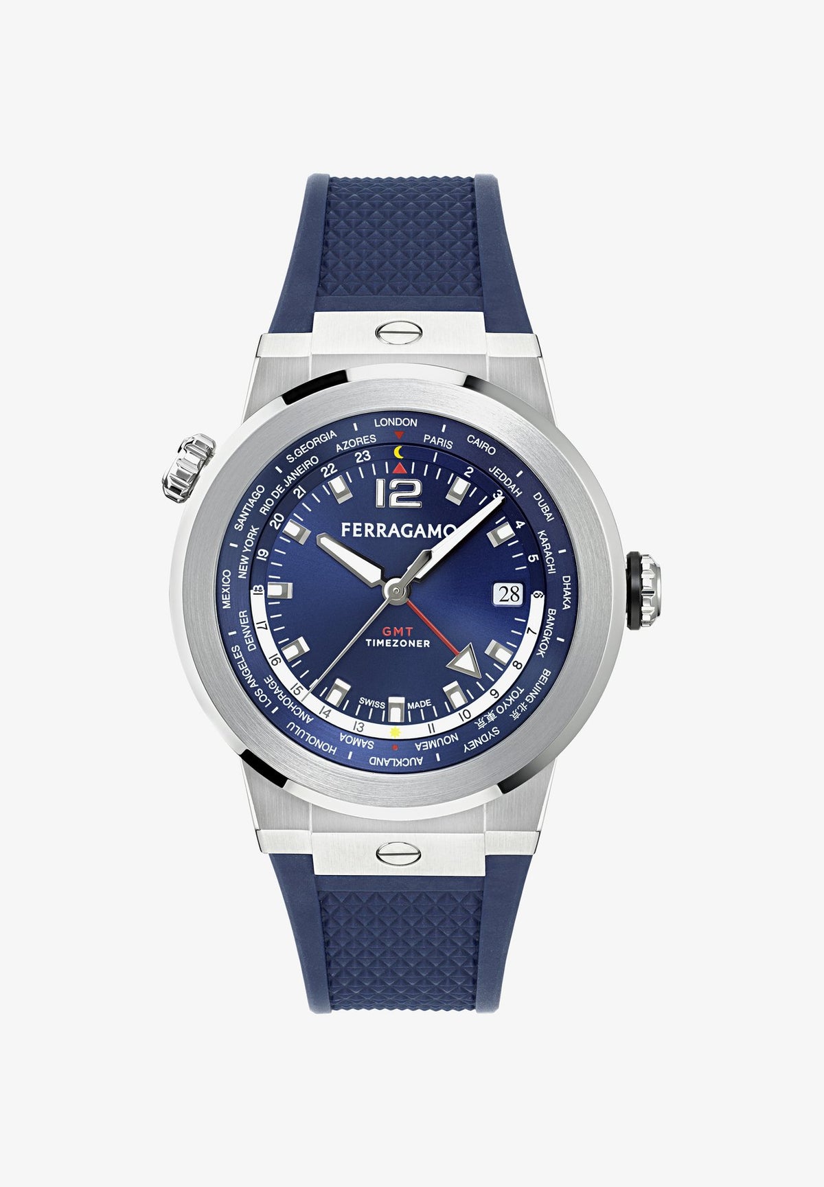 FERRAGAMOF-80 GMT WORLDTIME - Uhr