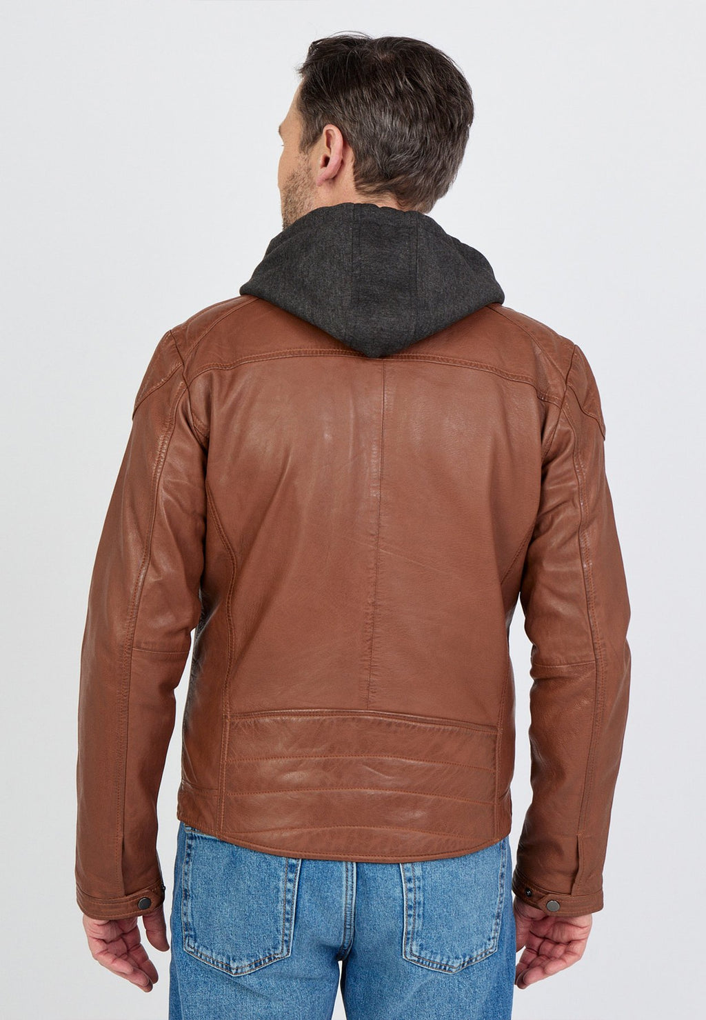 JCCMIT KAPUZE - Lederjacke