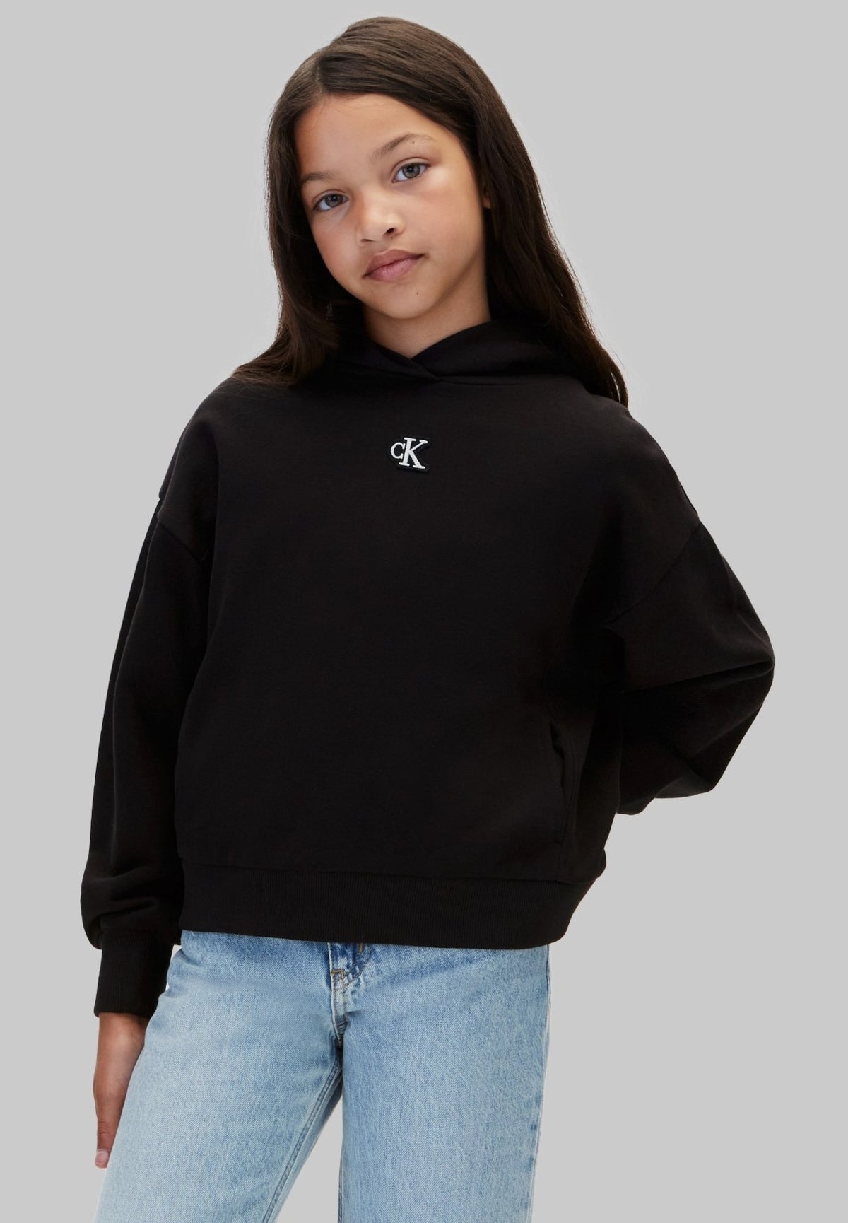 Calvin KleinCK BADGE HOODIE - Kapuzenpullover