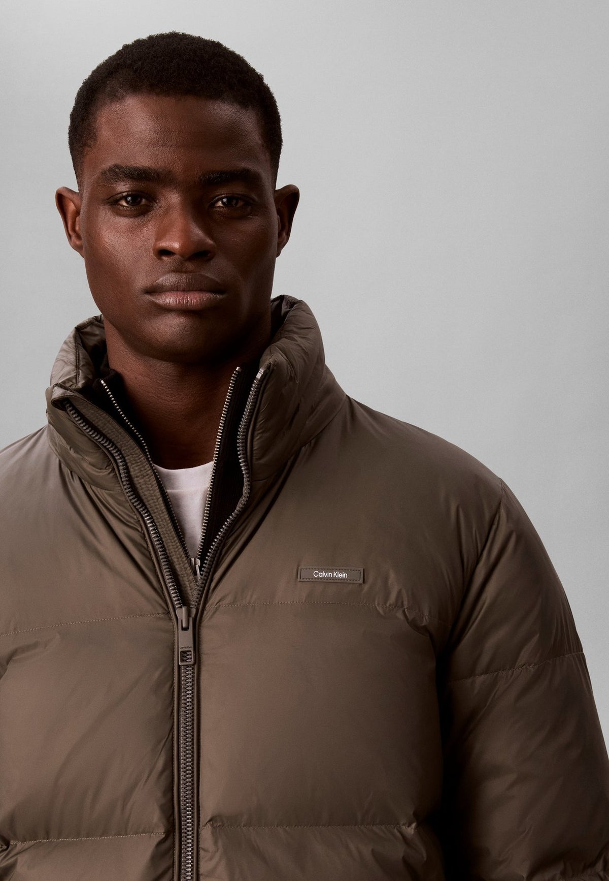 Calvin KleinREMOVABLE HOOD LOGO PUFFER JACKET - Daunenjacke