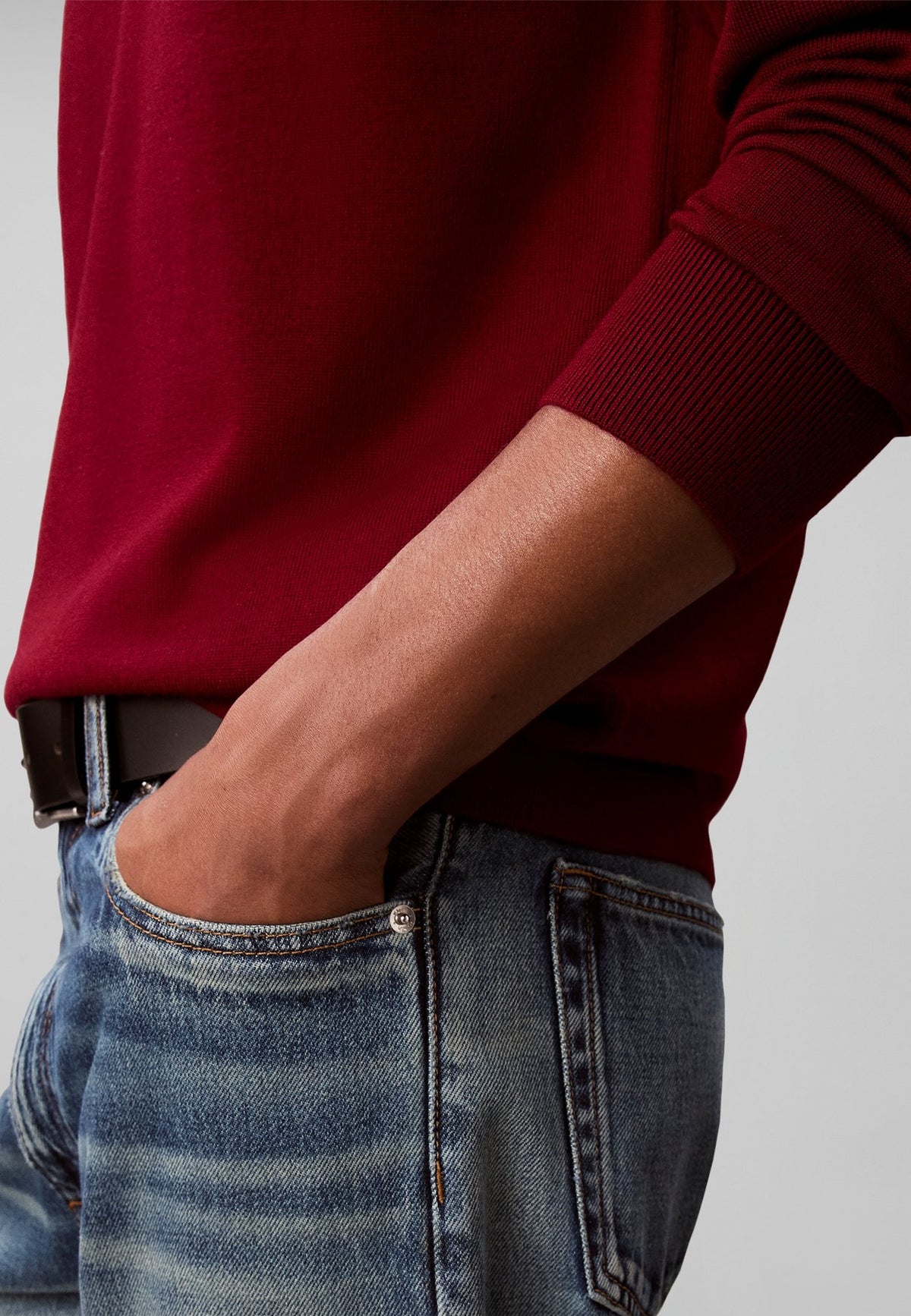 Calvin KleinMERINO WOOL CLASSIC JUMPER - Strickpullover