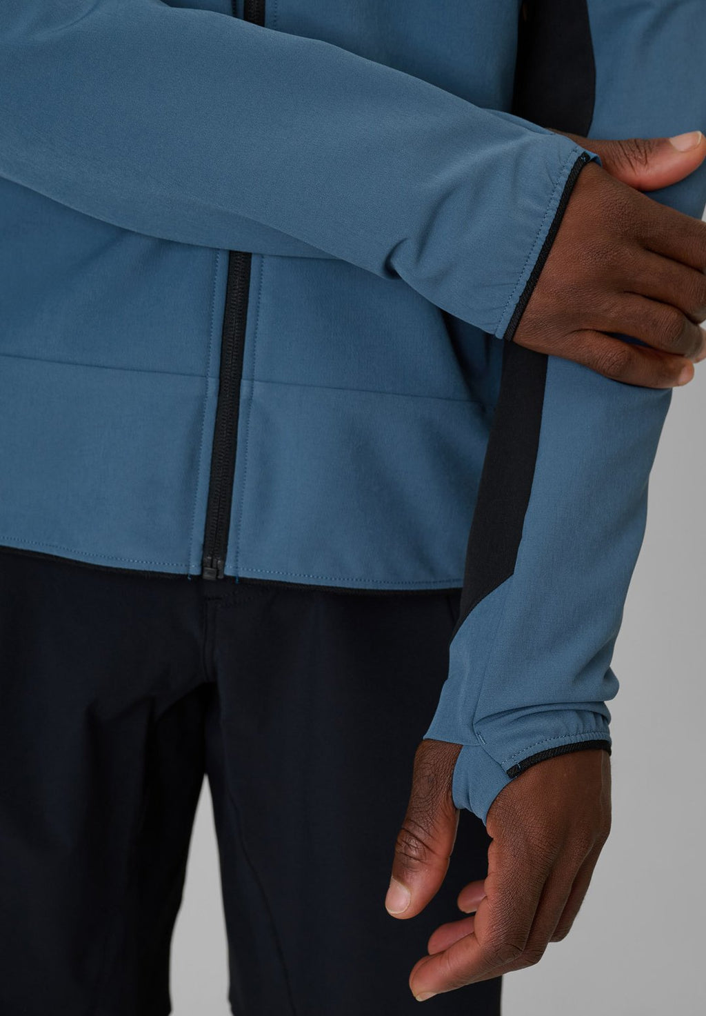4F4F KURTKA SOFTSHELL WIATROODPORNA MĘSKA - NIEBIESKA XXL - Softshelljacke