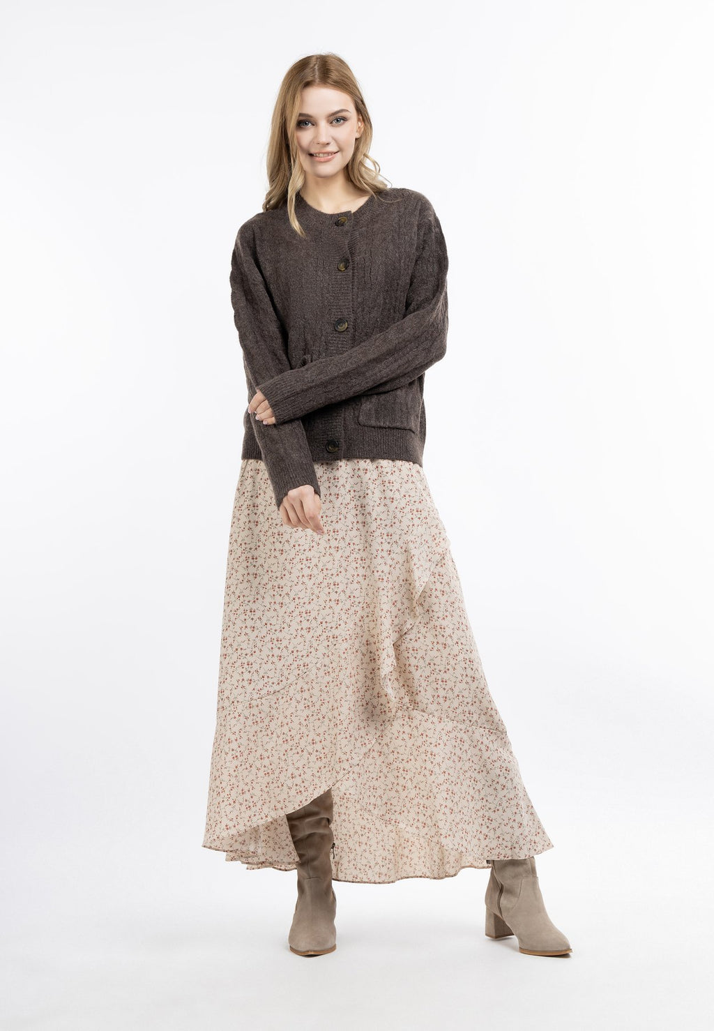 DreiMasterDREIMASTER STRICKJACKE MIT KNÖPFEN - Strickjacke