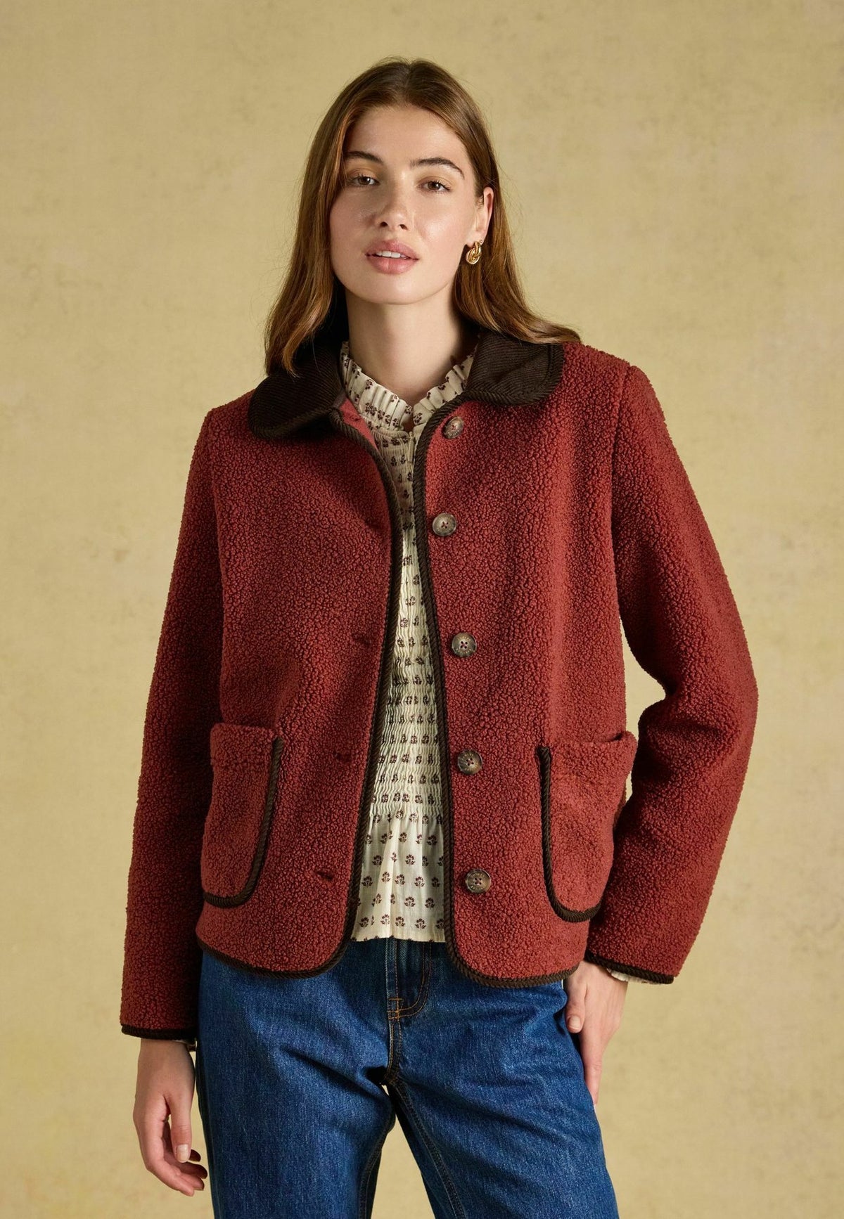 Tom JouleSADIE BUTTON THROUGH FLEECE JACKET - Fleecejacke