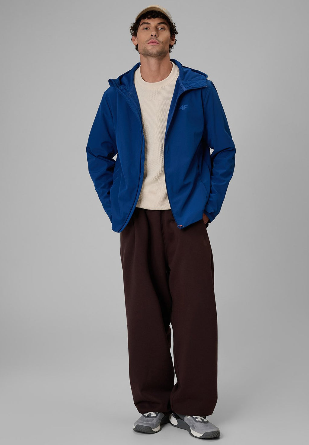 4F4F KURTKA SOFTSHELL WIATROODPORNA MEMBRANA 5000 MĘSKA - Softshelljacke