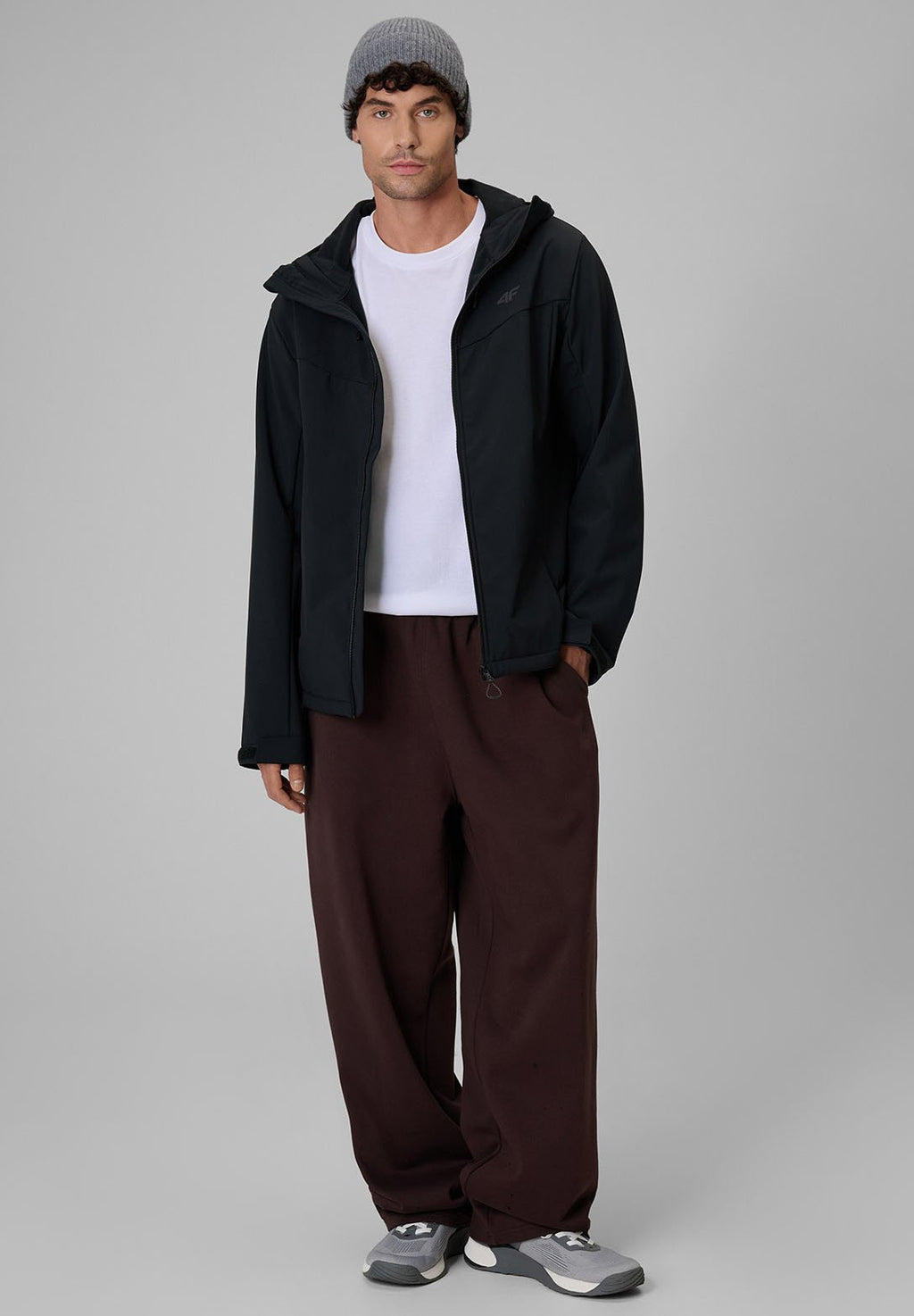 4F4F KURTKA SOFTSHELL WIATROODPORNA MEMBRANA 8000 MĘSKA - Softshelljacke