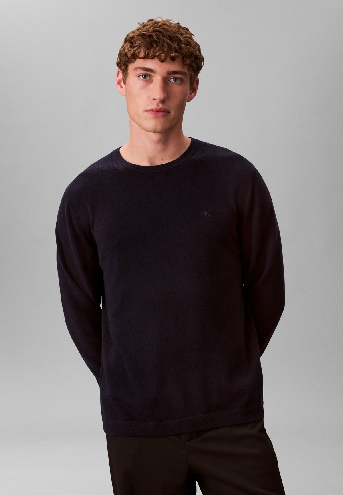 Calvin KleinMERINO WOOL CLASSIC JUMPER - Strickpullover