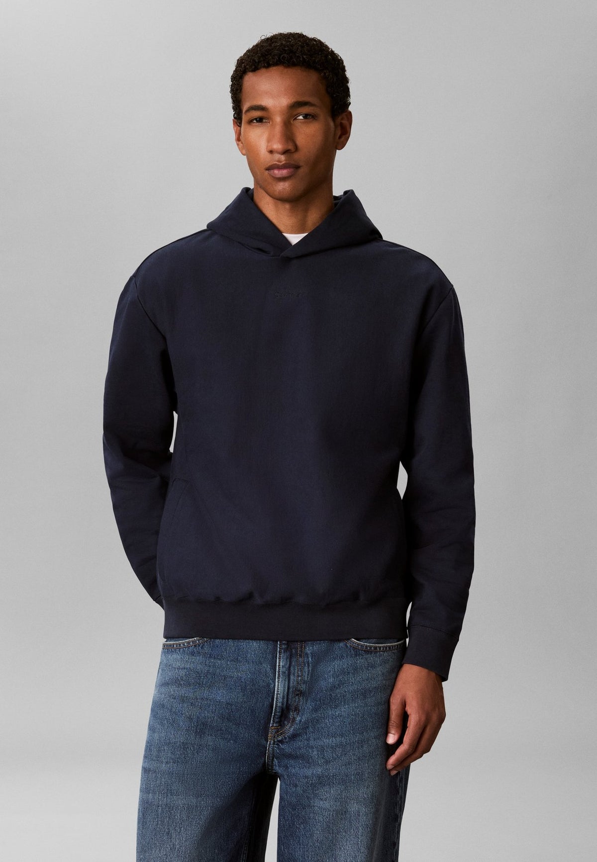 Calvin KleinMICRO LOGO PREMIUM SUEDED TERRY HOODY - Kapuzenpullover
