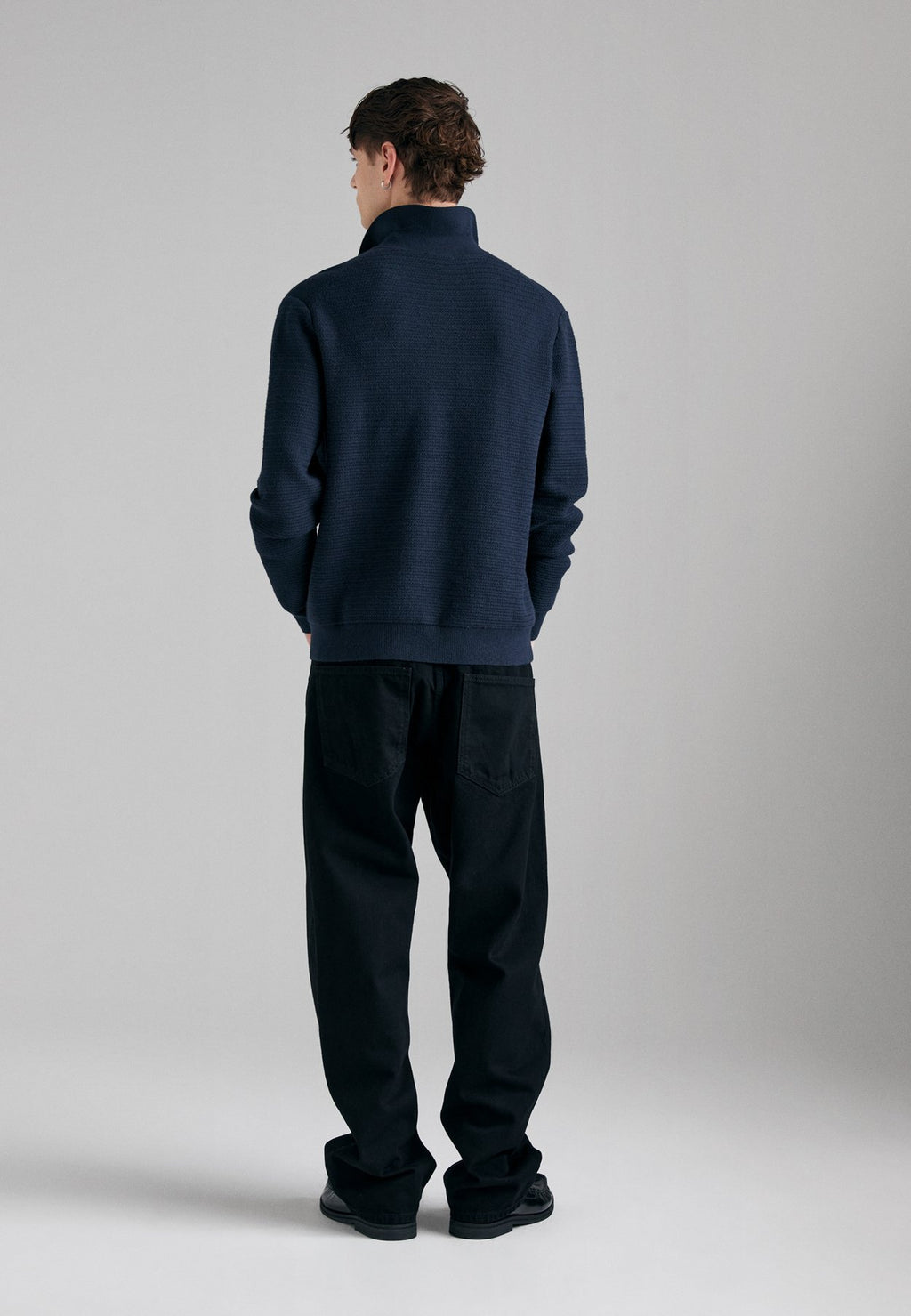 SisleyTRICOT POLO, HIDDEN FRONT BUTTONING, REGULAR FIT... - Strickpullover