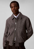 Calvin KleinWOOL BOUCLÉ BOMBER JACKET - Übergangsjacke