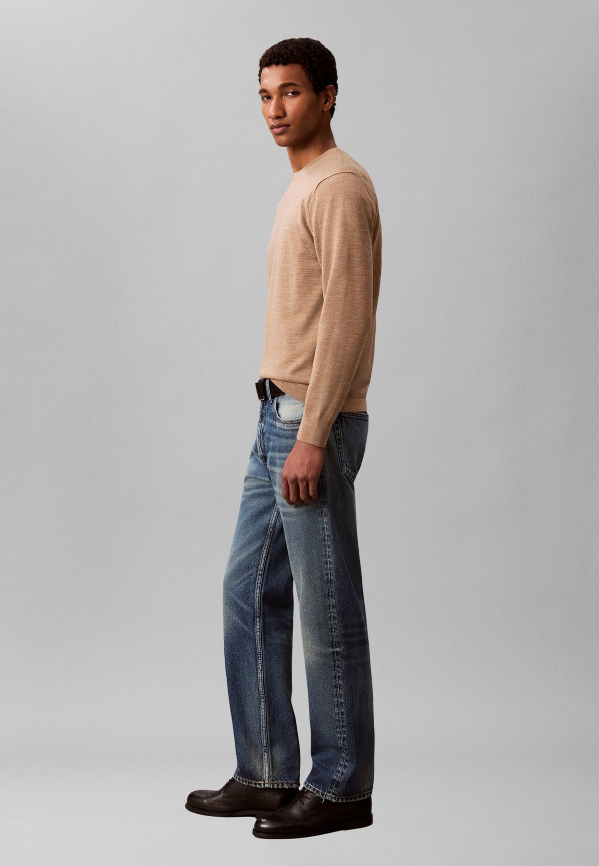 Calvin KleinMERINO WOOL CLASSIC JUMPER - Strickpullover