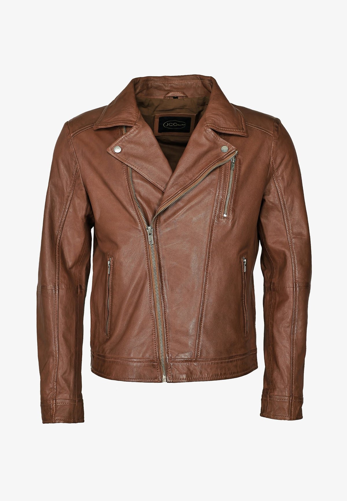 JCCIM BIKERSTIL - Lederjacke