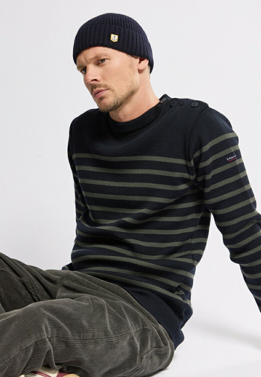 Armor luxPULL MARIN RAYÉ 'PAIMPOL' - Strickpullover