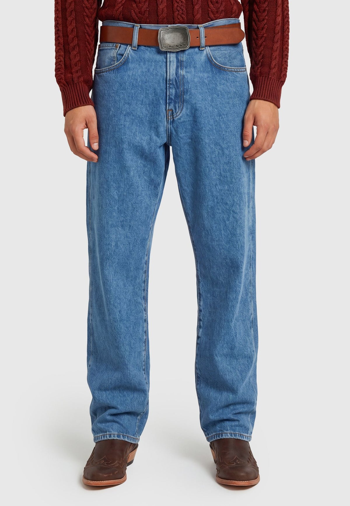United Colors of BenettonMEDIUM BLUE WASH BOOTCUT JEANS. - Jeans Straight Leg
