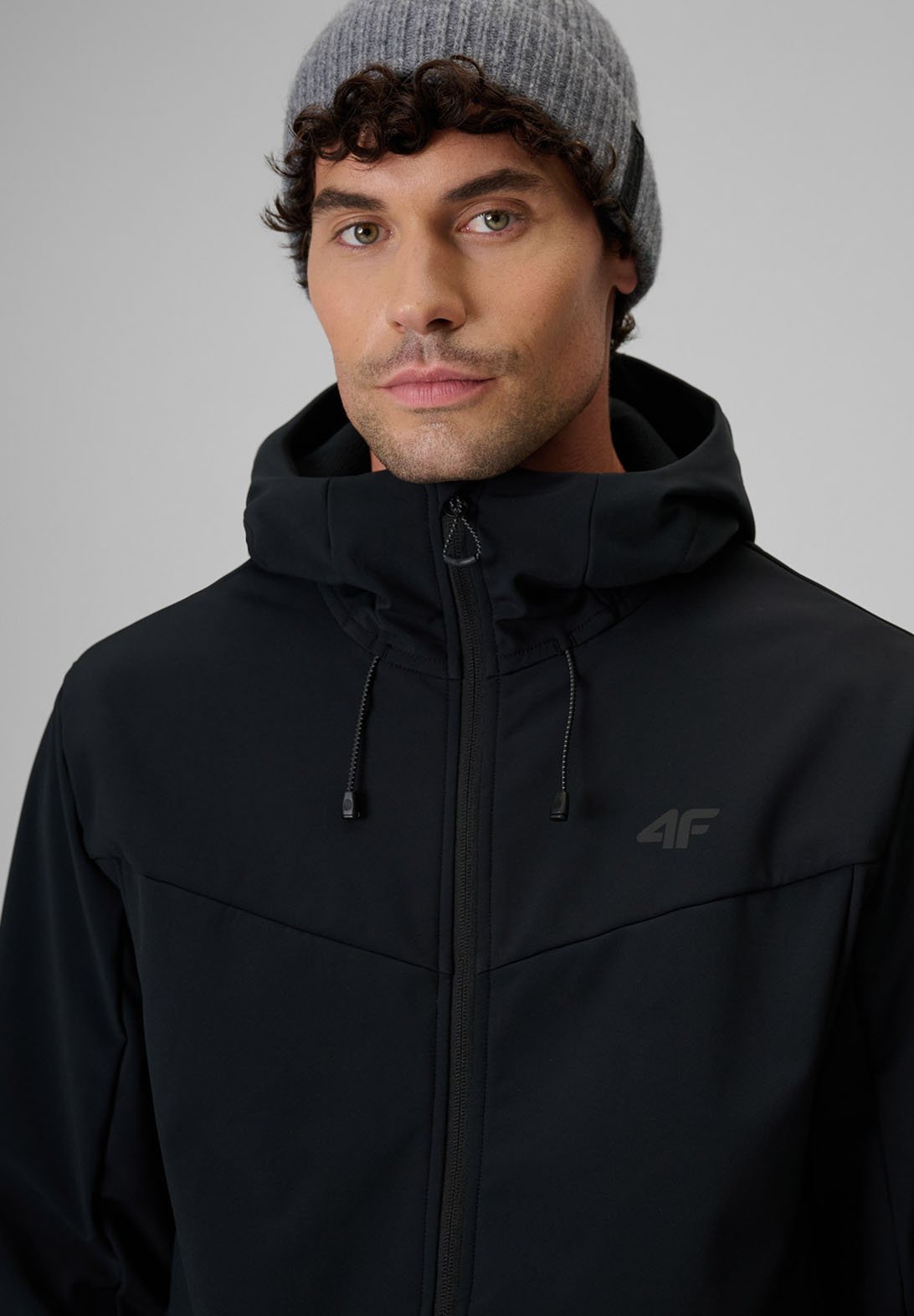 4F4F KURTKA SOFTSHELL WIATROODPORNA MEMBRANA 8000 MĘSKA - Softshelljacke