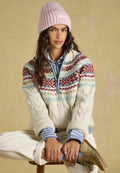 Tom JouleCABLE KNIT FAIR ISLE HALF ZIP JUMPER - Strickpullover