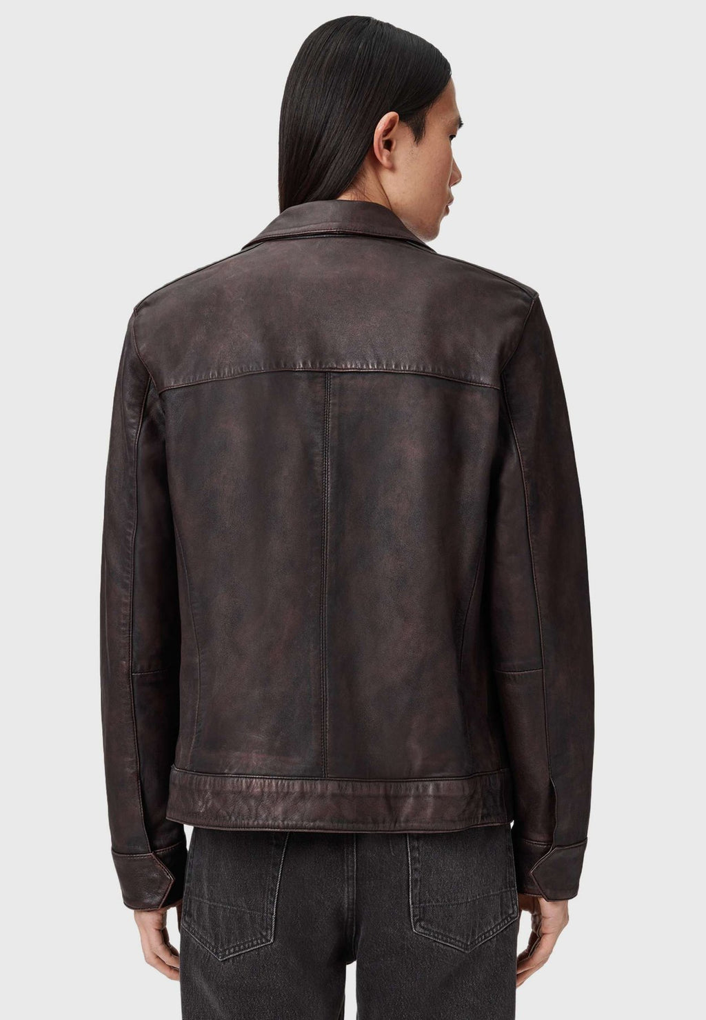 AllSaintsALKAN JACKET - Lederjacke