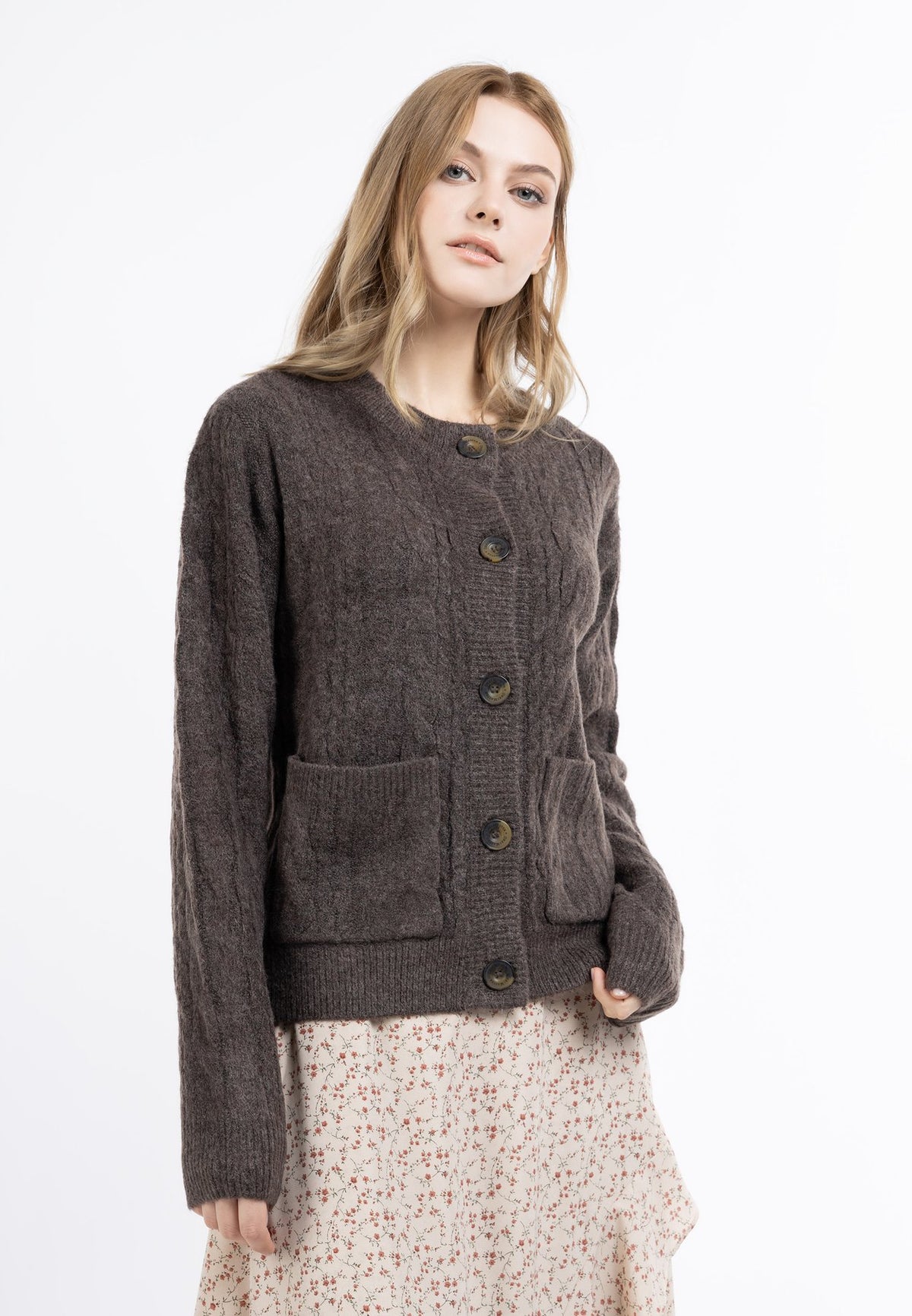 DreiMasterDREIMASTER STRICKJACKE MIT KNÖPFEN - Strickjacke