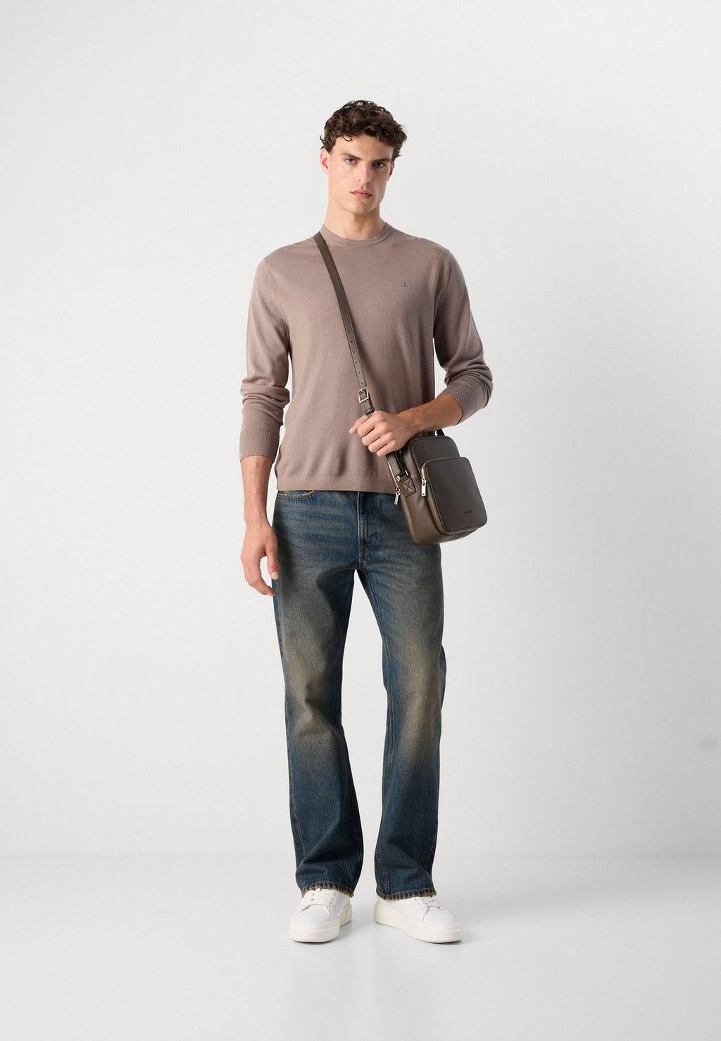 Calvin KleinMERINO WOOL CLASSIC JUMPER - Strickpullover