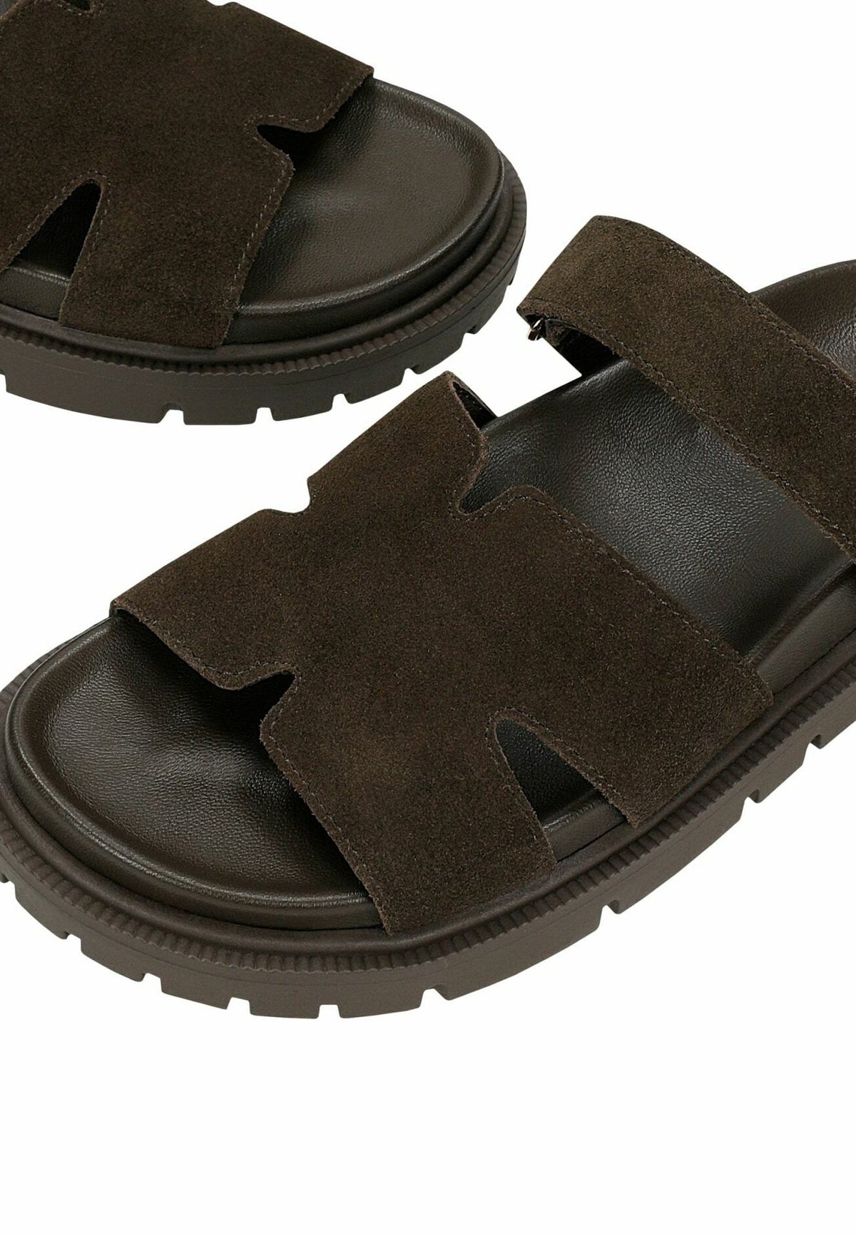 WojasCZARNE SKÓRZANE KLAPKI DAMSKIE - Pantolette flach