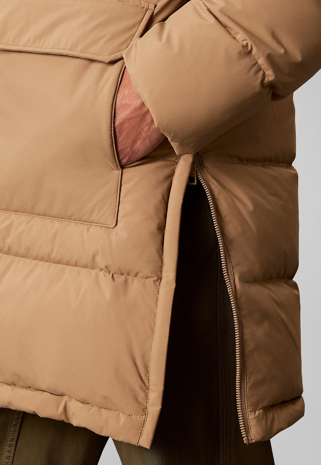 Calvin KleinLONG HOODED DOWN PUFFER COAT - Daunenmantel