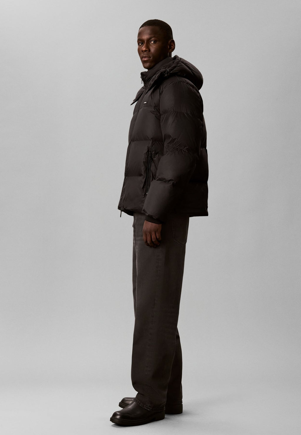 Calvin KleinREMOVABLE HOOD LOGO PUFFER JACKET - Daunenjacke