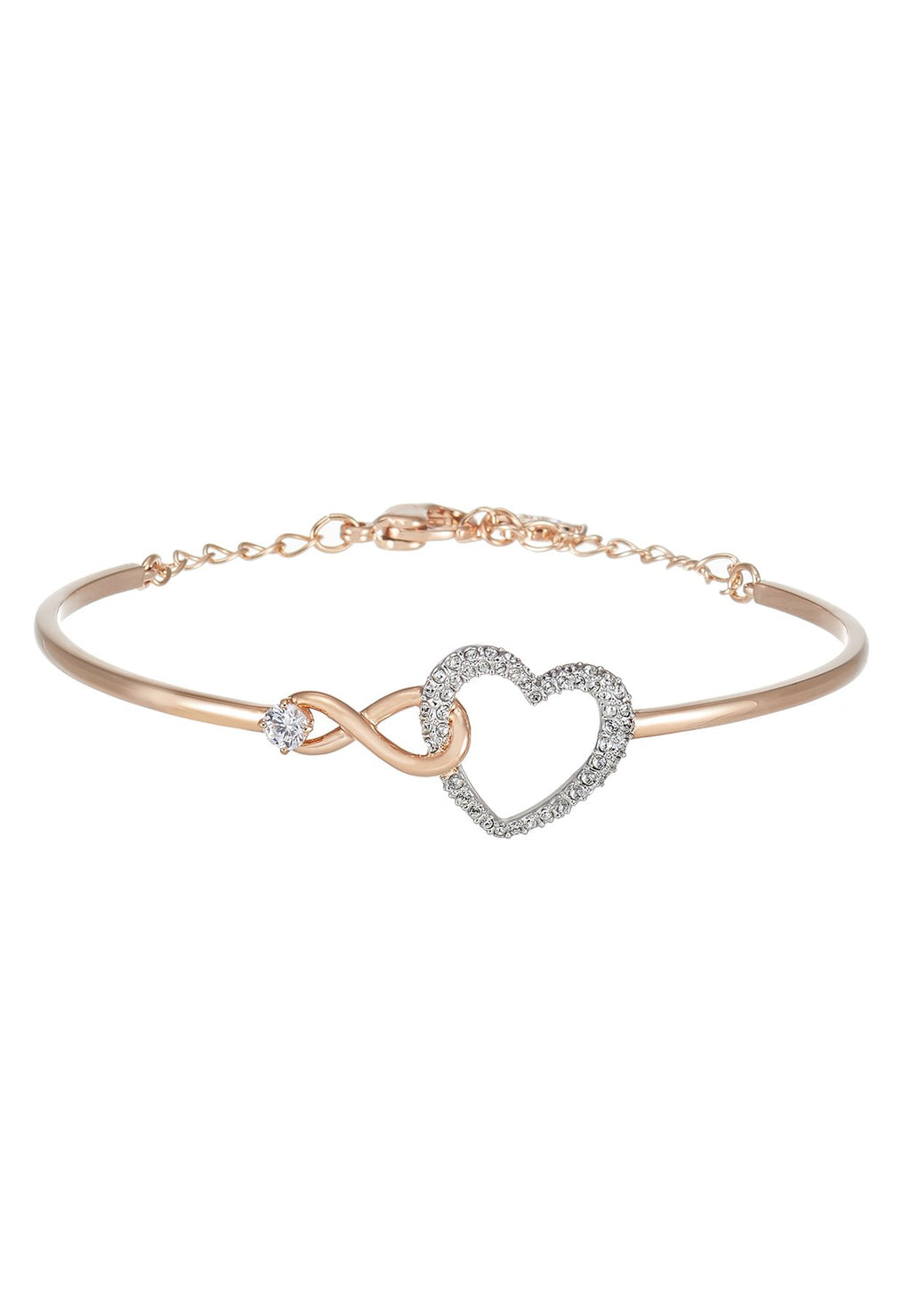 SwarovskiHYPERBOLA BANGLE INFINITY AND HEART - Armband