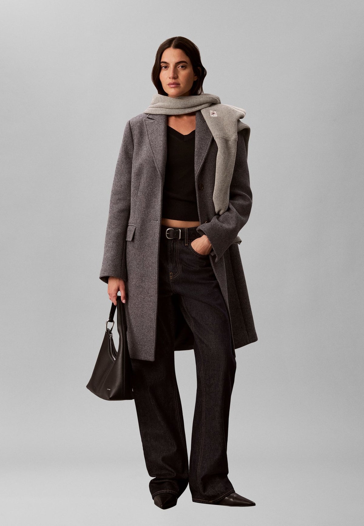 Calvin KleinCLASSIC TAILORED WOOL BLEND COAT - Klassischer Mantel