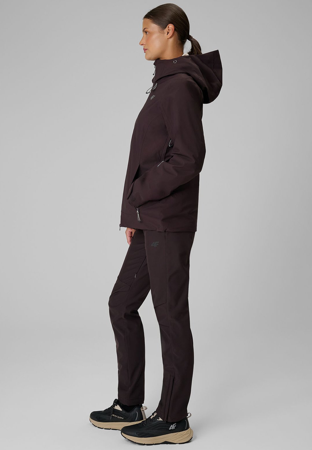 4FSPODNIE TREKKINGOWE SOFTSHELL WIATROODPORNE MEMBRANA 10000 DAMSKIE - Outdoor-Hose
