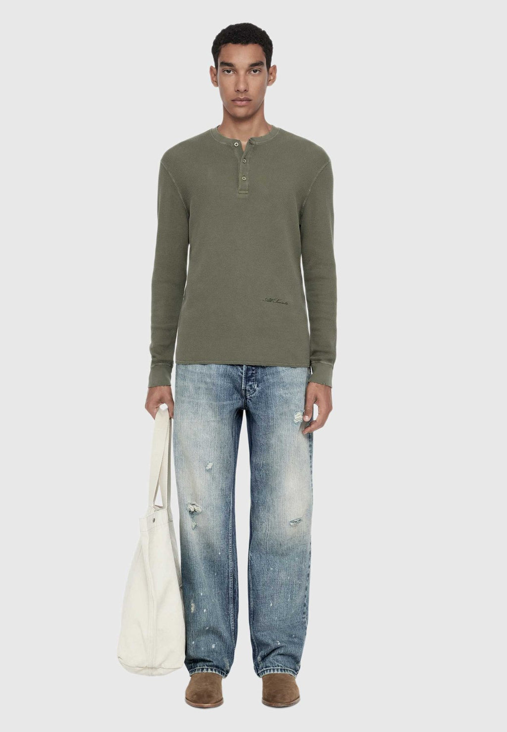 AllSaintsRAINE LS HENLEY . - Langarmshirt