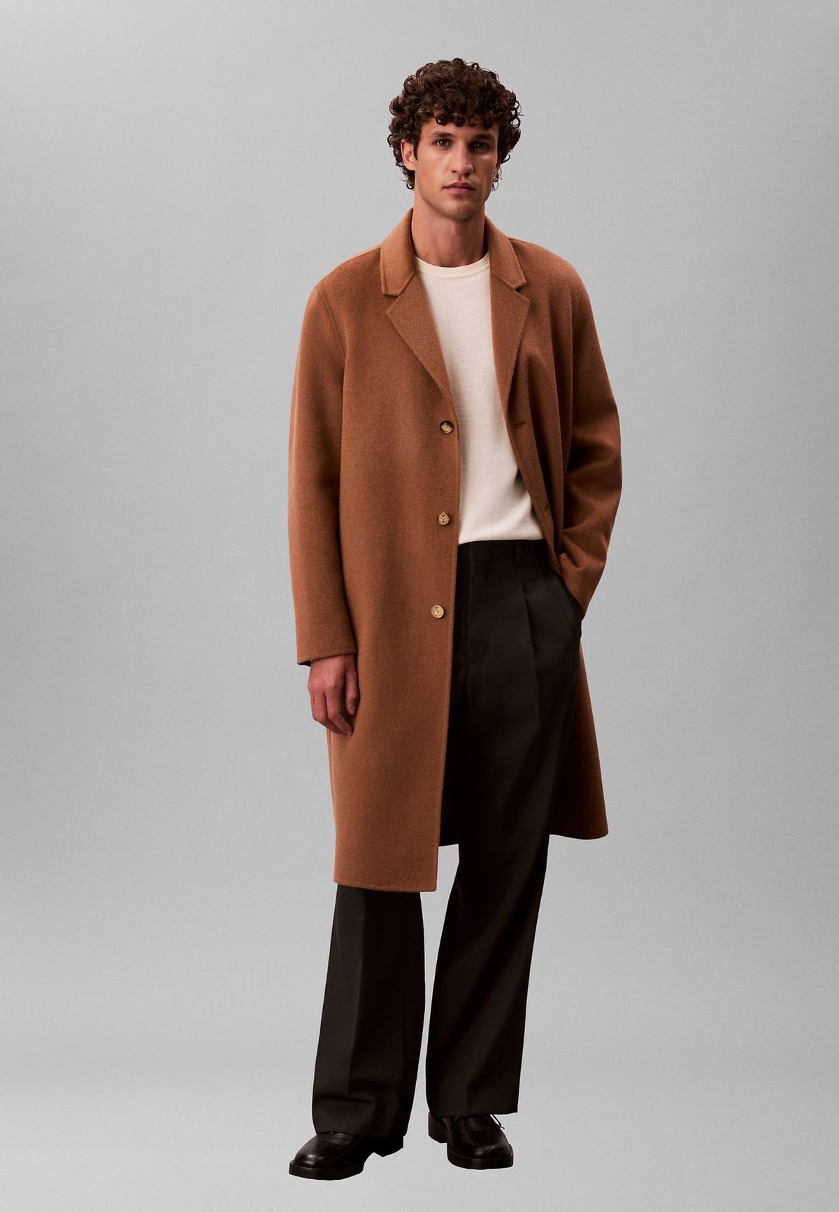 Calvin KleinRELAXED DOUBLE FACE - Klassischer Mantel