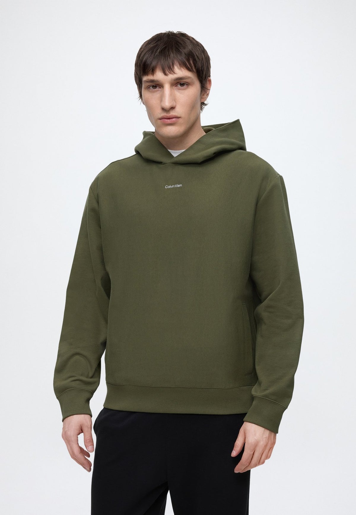Calvin KleinMICRO LOGO PREMIUM SUEDED TERRY HOODY - Kapuzenpullover