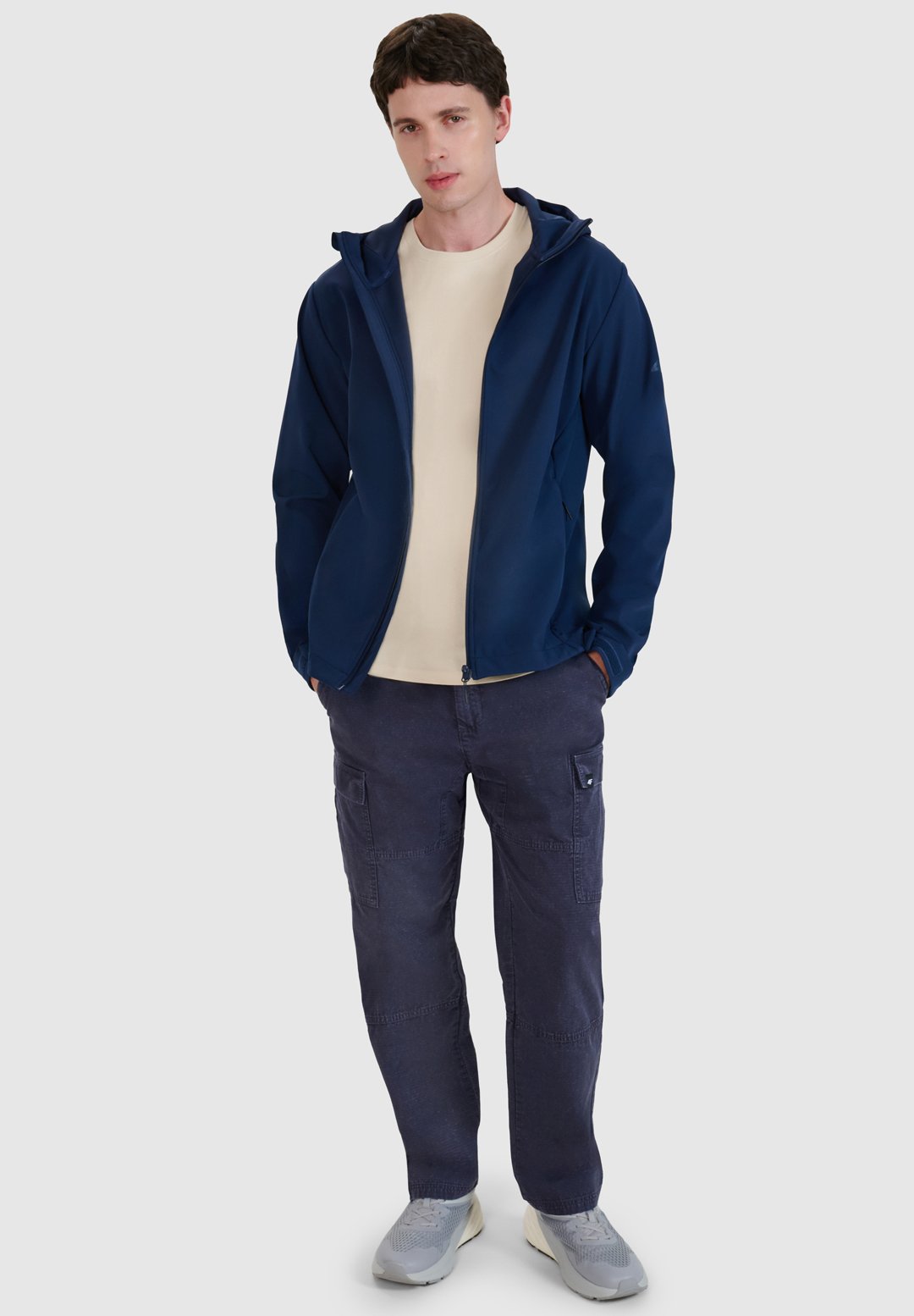 4F4F KURTKA SOFTSHELL WIATROODPORNA MEMBRANA 5000 MĘSKA - Softshelljacke
