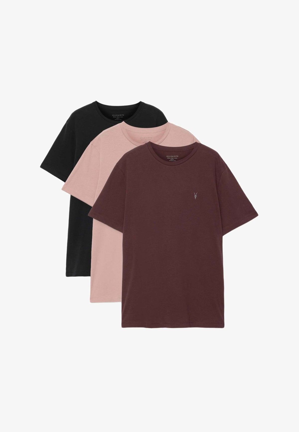 AllSaintsBRACE SS CREW 3 PK - Basic-T-Shirt