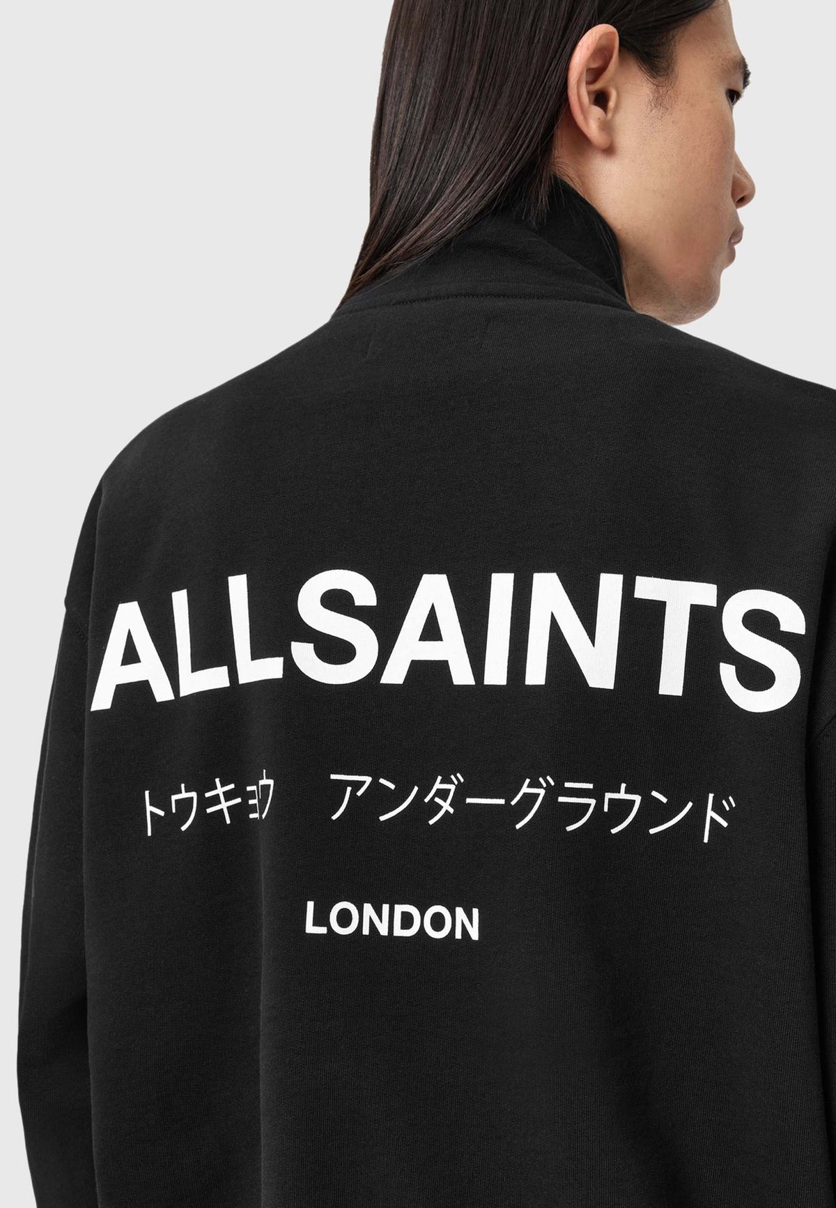 AllSaintsUNDERGROUND HALF ZIP - Sweatshirt