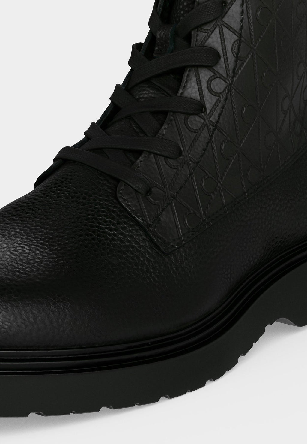 Calvin KleinCOMBAT LACE UP ZIP BOOT - Schnürstiefelette