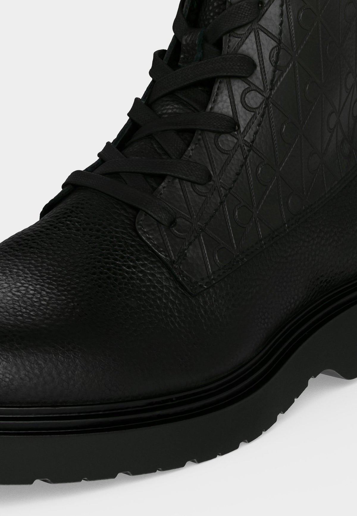 Calvin KleinCOMBAT LACE UP ZIP BOOT - Schnürstiefelette