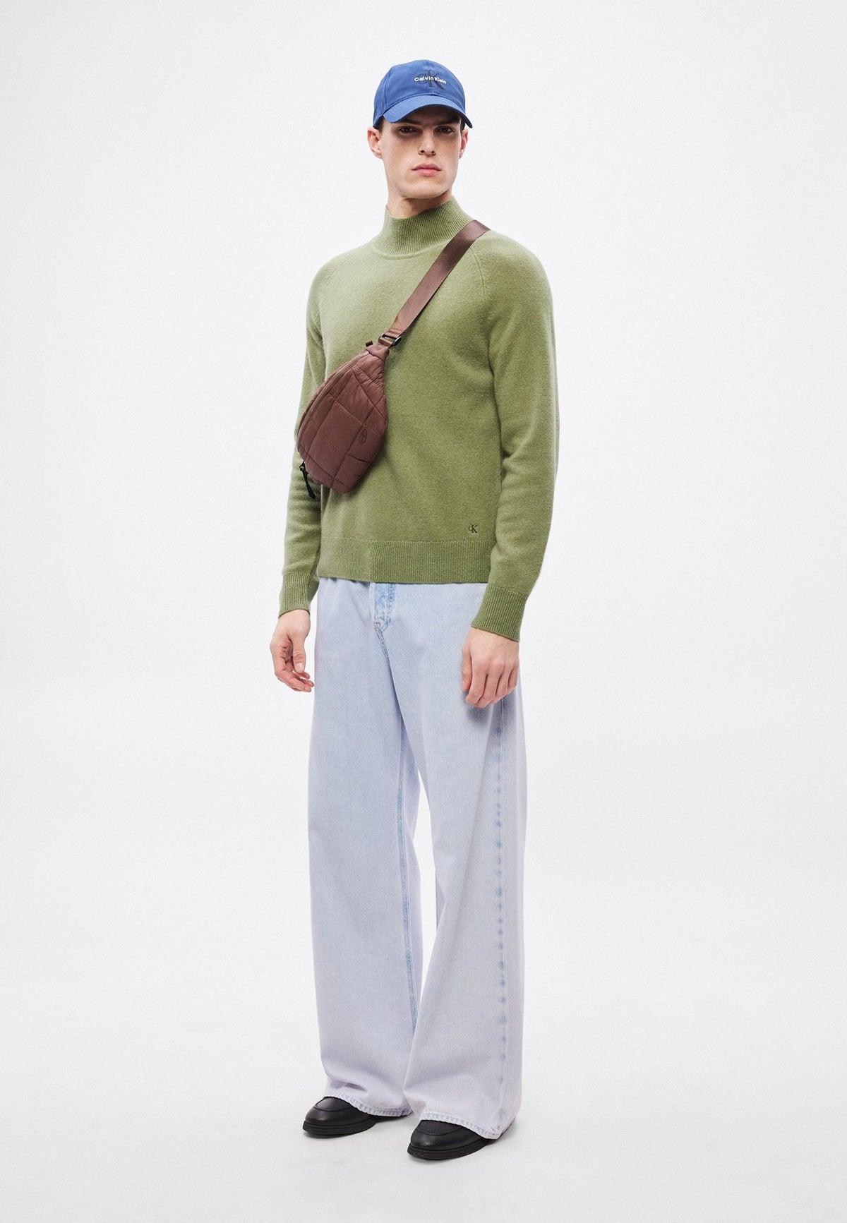 Calvin KleinCOZY HIGH MOCKNECK - Strickpullover