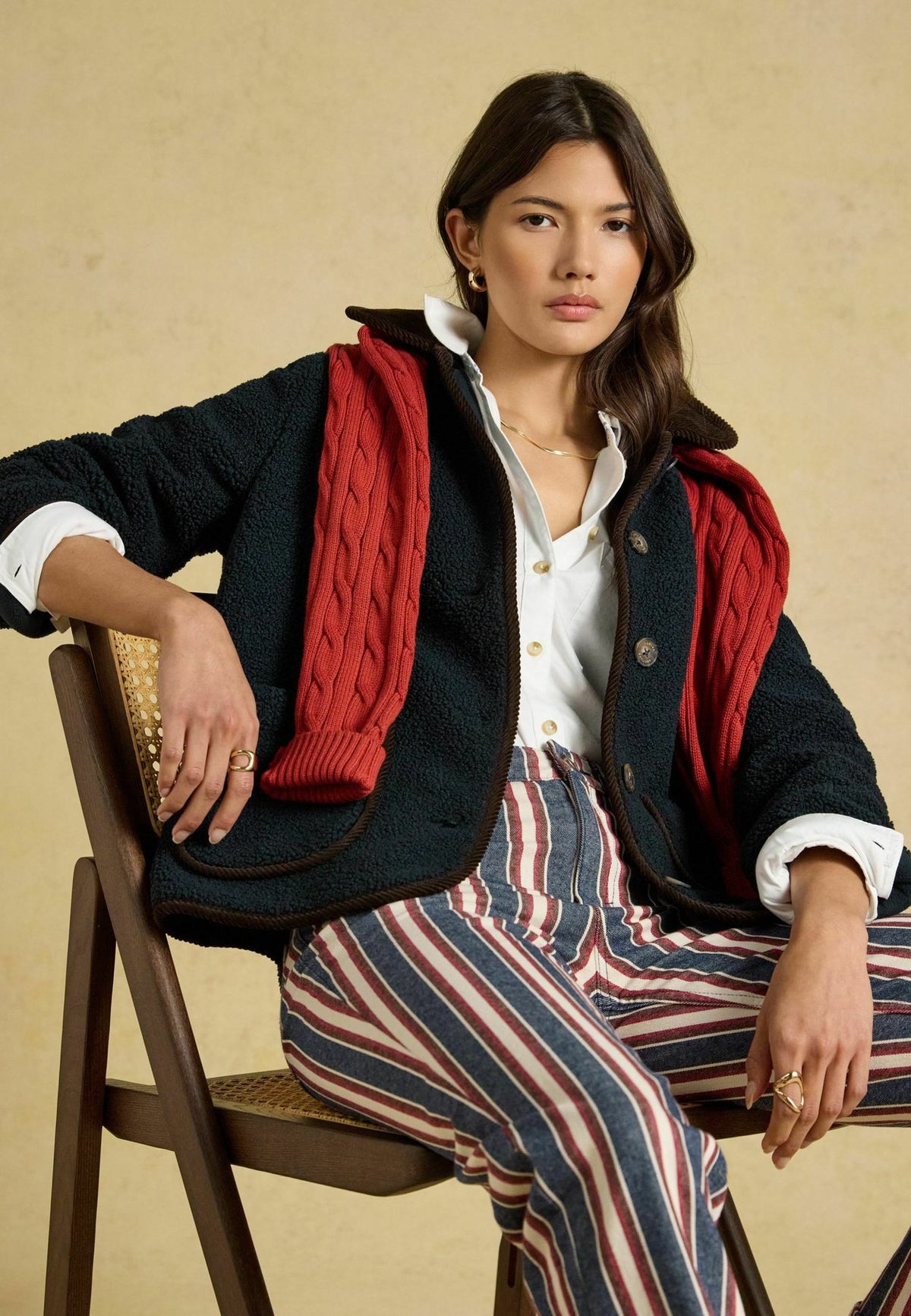Tom JouleSADIE BUTTON THROUGH FLEECE JACKET - Fleecejacke