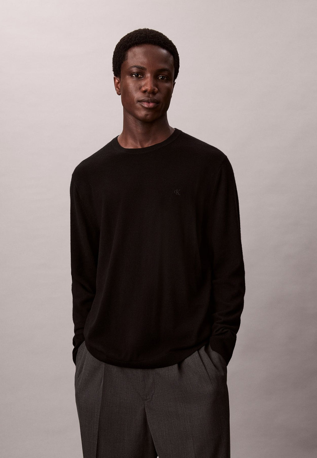 Calvin KleinMERINO WOOL CLASSIC JUMPER - Strickpullover