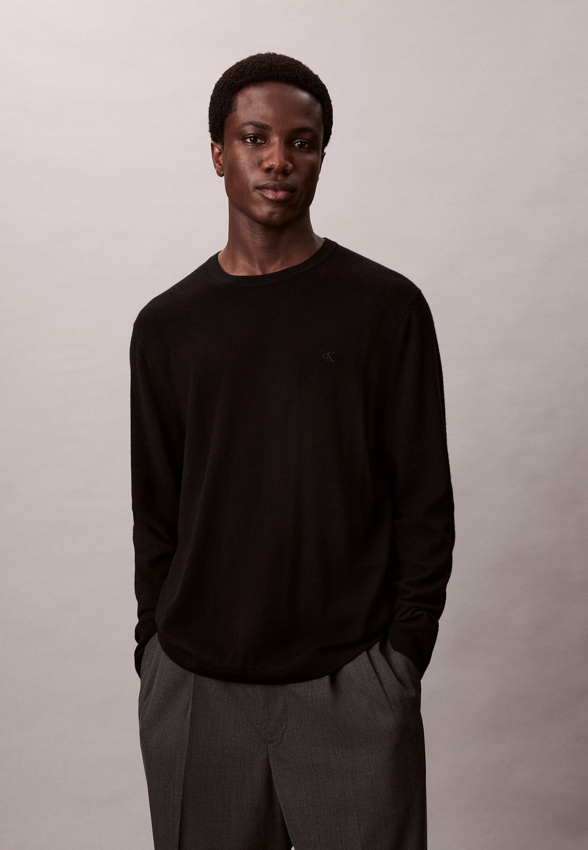 Calvin KleinMERINO WOOL CLASSIC JUMPER - Strickpullover