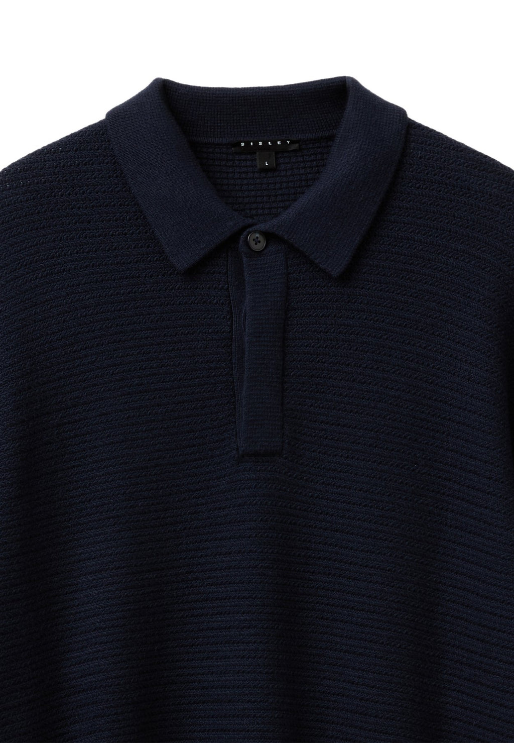 SisleyTRICOT POLO, HIDDEN FRONT BUTTONING, REGULAR FIT... - Strickpullover