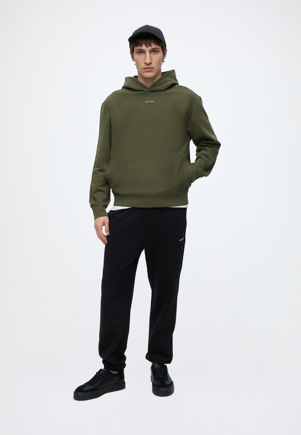 Calvin KleinMICRO LOGO PREMIUM SUEDED TERRY HOODY - Kapuzenpullover