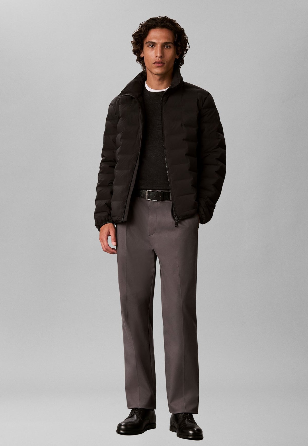 Calvin KleinQUILTED FUNNEL NECK PUFFER JACKET - Daunenjacke