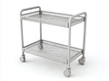 Servierwagen Metall 76x39x82 cm - Silber - Drahtkorb Stil für Küche